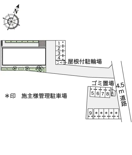 上尾市上　月極駐車場（LP）